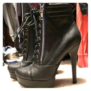 Heeled Combat Boots